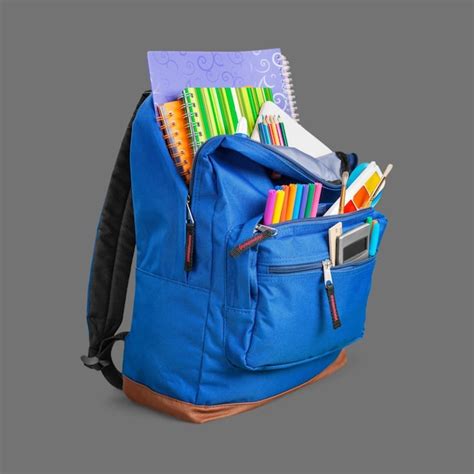 Premium Photo | School bag backpack for school stationery back to school