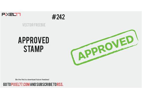 Free Vector of the Day #242: Approved Stamp - Download Free Vector Art ...