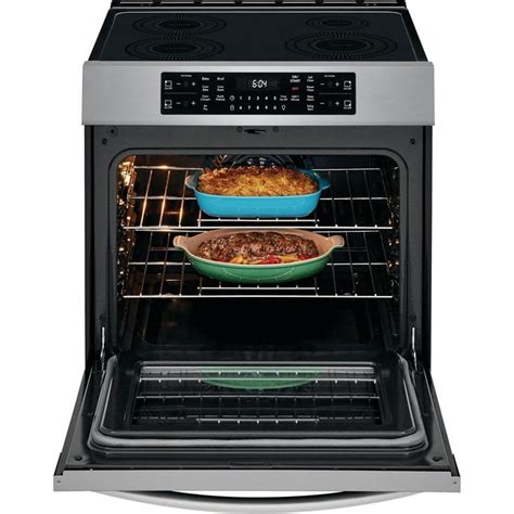 FRIGIDAIRE GALLERY 30 in. 5.4 cu. ft. Front Control Induction Range with Air Fry in Stainless ...