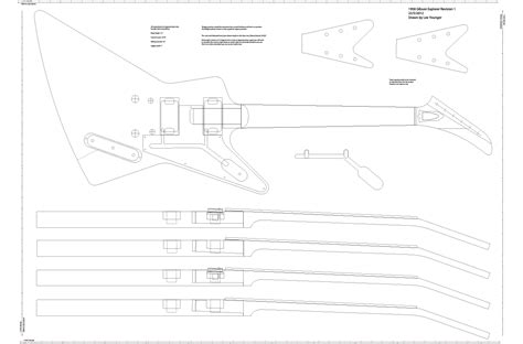 Gibson Explorer Guitar Templates | Electric Herald