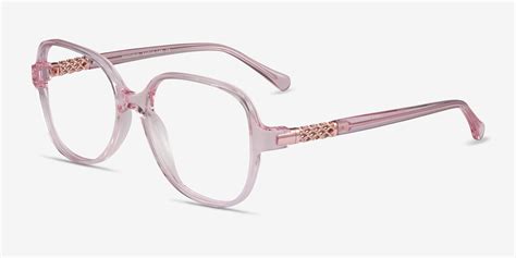 Precious Square Clear Pink Glasses for Women | Eyebuydirect Canada