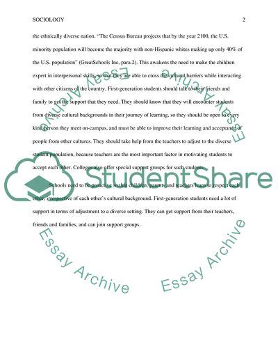 First generation college students Essay Example | Topics and Well ...