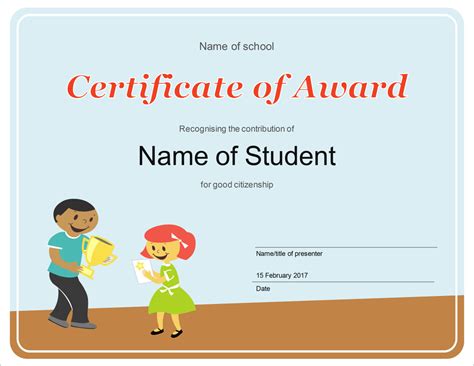 50 Free Creative Blank Certificate Templates In Psd In Powerpoint Award Certificate Template ...