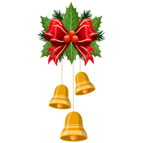 Decoração De Sinos De Natal Com Clipart De Vetor De Fita PNG , Os Sinos De Natal, Decoração De ...