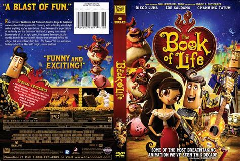 the book of life dvd cover with an animated character on it's front and ...