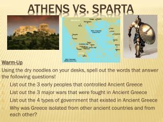 PPT - Ancient Greece: Sparta vs. Athens Sparta: Sparta conquered the Laconians and Messina ...