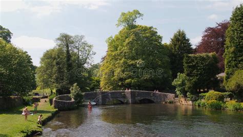 The Sheepwash Bridge in Ashford-in-the-Water in Derbyshire, England Editorial Stock Image ...