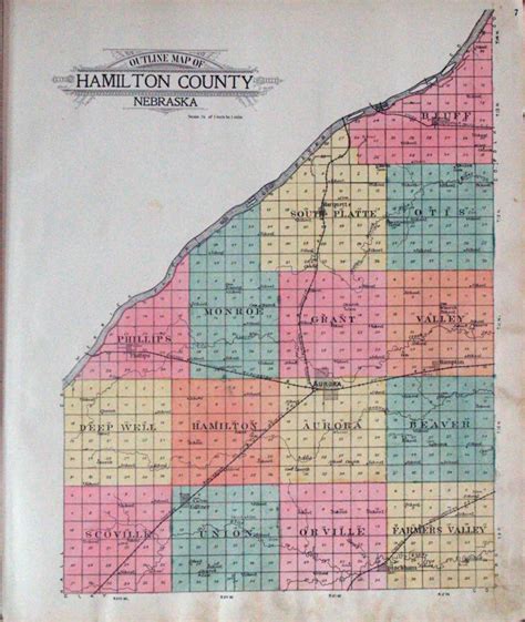 Standard Atlas of Hamilton County, Nebraska including the Plat Book of the Villages, Cities and ...