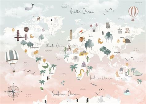 Cute World Map Wallpapers - Top Free Cute World Map Backgrounds ...