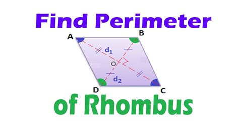 Find Perimeter Of Rhombus With Diagonals