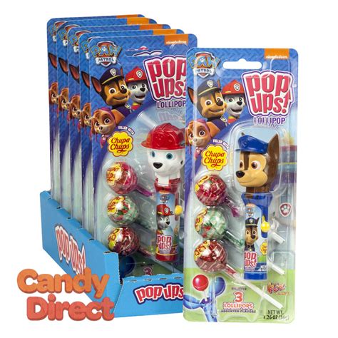 Pop Ups Lollipop Paw Patrol 1.26oz Blister Pack - 6ct – CandyDirect.com