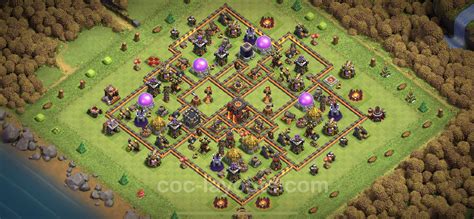 Best Anti 3 Stars Base TH10 with Link, Anti Air / Dragon - Town Hall ...