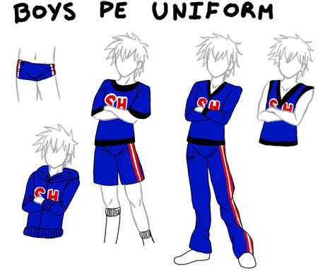 boys PE uniforms by JadeKingfisher on DeviantArt