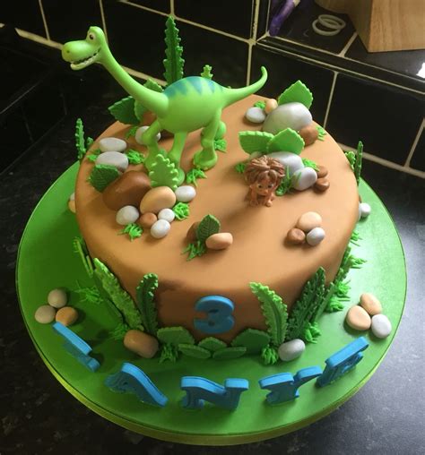 The Good Dinosaur Birthday Cake | Dinosaur birthday cakes, Birthday ...