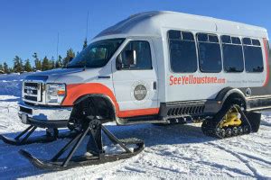 West Yellowstone Montana Snow Coach Winter Tours - AllTrips