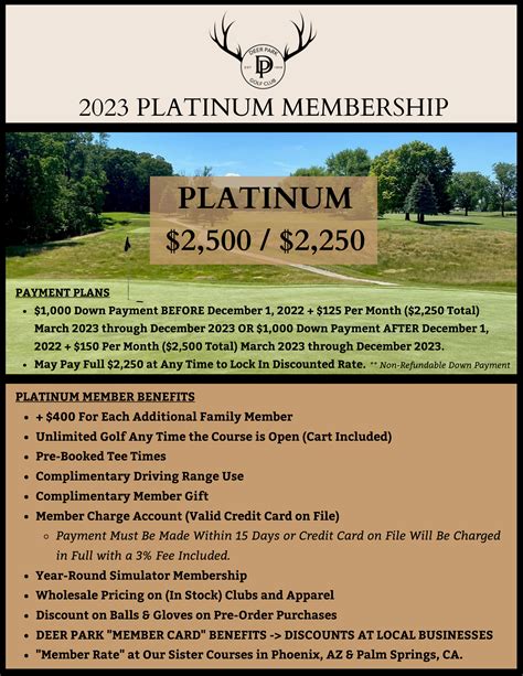 Membership - Deer Park Golf Club