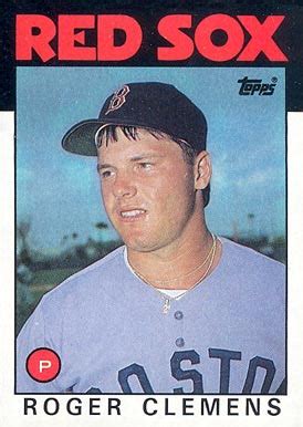 1986 Topps Roger Clemens #661 Baseball Card Value Price Guide