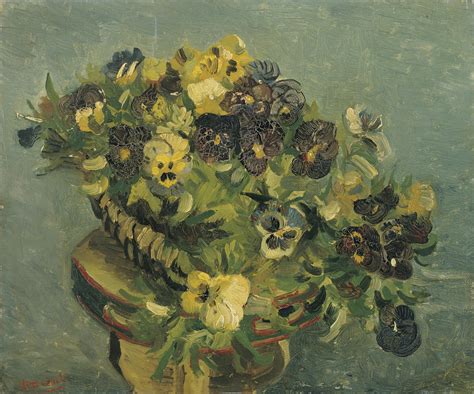 Vincent van Gogh - Basket of Pansies on a Small Table [188… | Flickr