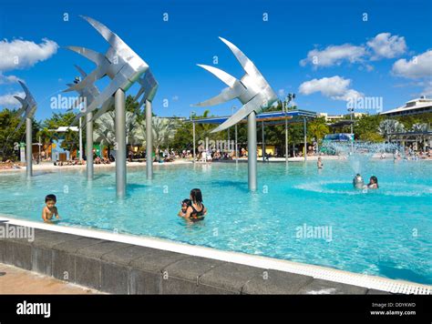 The Esplanade Lagoon, Cairns, Queensland, Australia Stock Photo - Alamy