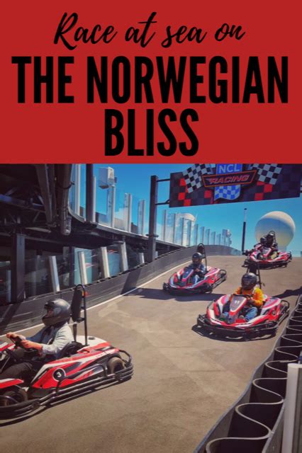Race at Sea on the Norwegian Bliss Race Track - My Family Stuff | Travel fun, Personalized ...