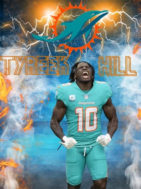 Tyreek Hill Background Wallpaper - EnWallpaper