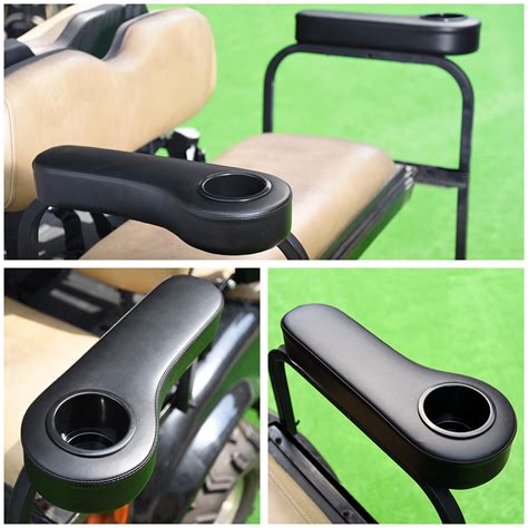 2pcs Universal Golf Cart Armrest Cushion with Cup Holder Club Car Accessories | eBay