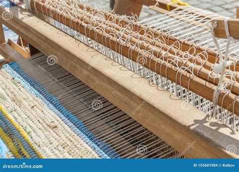 Traditional Weaving Loom stock photo. Image of retro - 155601984