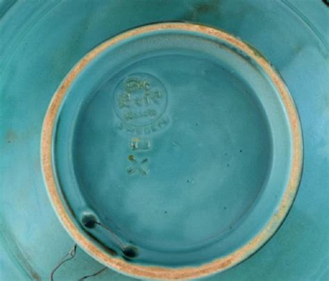 St. Erik, Upsala, Large Art Deco Bowl / Dish in Glazed Ceramics, 1930s For Sale at 1stDibs