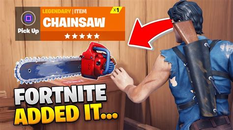 The NEW *CHAINSAW* in Fortnite! - YouTube