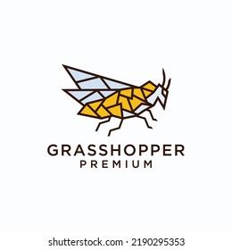 Grasshopper Logo Design Icon Template Stock Vector (Royalty Free ...