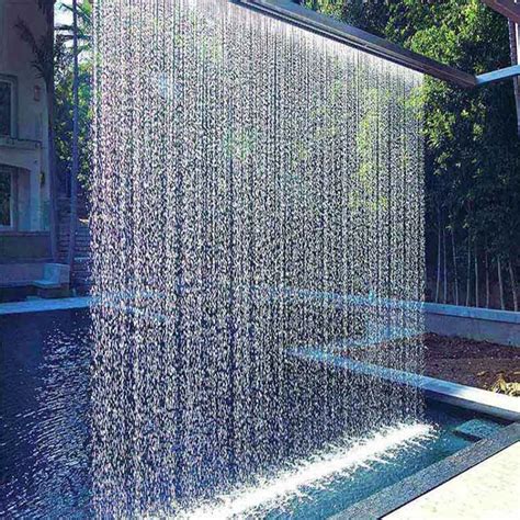 Decorative Artificial Waterfall Rain Water Curtain For Gardens - Buy ...