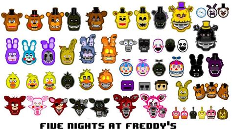 FNAF All Characters by hookls on DeviantArt | Fnaf crafts, Pixel art, Five nights at freddy's