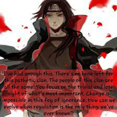 2. quote from Itachi | Naruto Amino