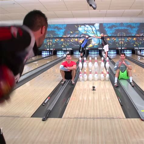 Bowling trick shots featuring Jason Belmonte with Dude Perfect