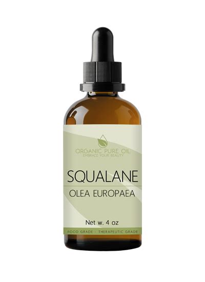 Squalane Oil - Organic Pure Oil Plant-Derived Alternative to Shark Liver Oil