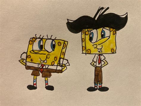 Spongebob and his Cousin by RegularMarioGalaxy12 on DeviantArt