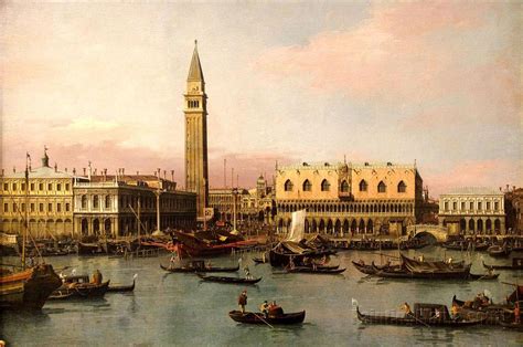 View of the Doge's Palace in Venice (Veduta del Palazzo Ducale di ...