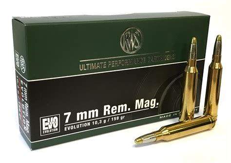 RWS 7mm Remington Magnum 159 Grain EVO - 2316530, RWS Ammunition | New England Custom Gun ...