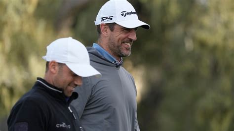 Aaron Rodgers hearing from Raiders fans at Pebble Beach Pro-Am