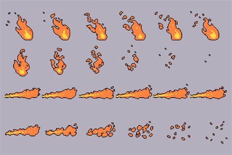 Fire Pixel Art Animation Sprites Download - CraftPix.net