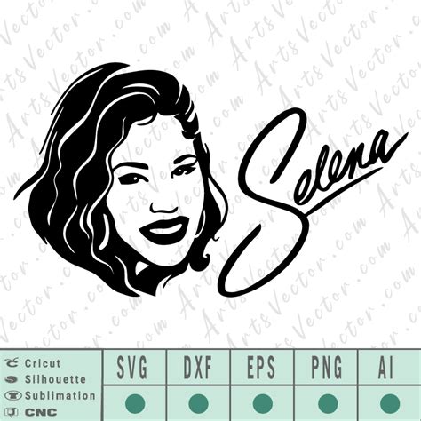 Selena Quintanilla free SVG EPS DXF PNG AI Instant Download