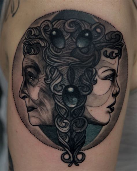 Tattoo Art by Jaime Ames Navarro of Chicago » Janus | Cool tattoos, Tattoos, Tattoo designs ...