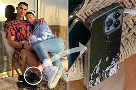 Eagle-eyed fans spot picture on Cristiano Ronaldo's phone cover after Georgina shares snap of ...