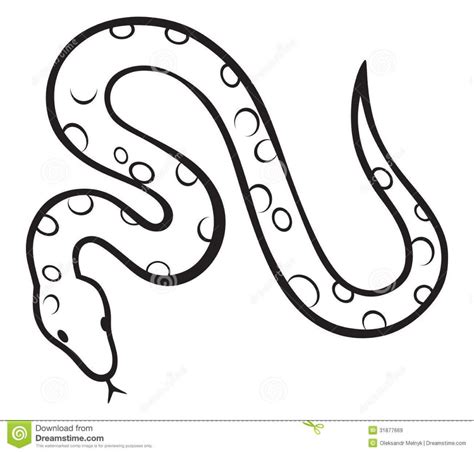 Snake Outline Drawing at GetDrawings | Free download