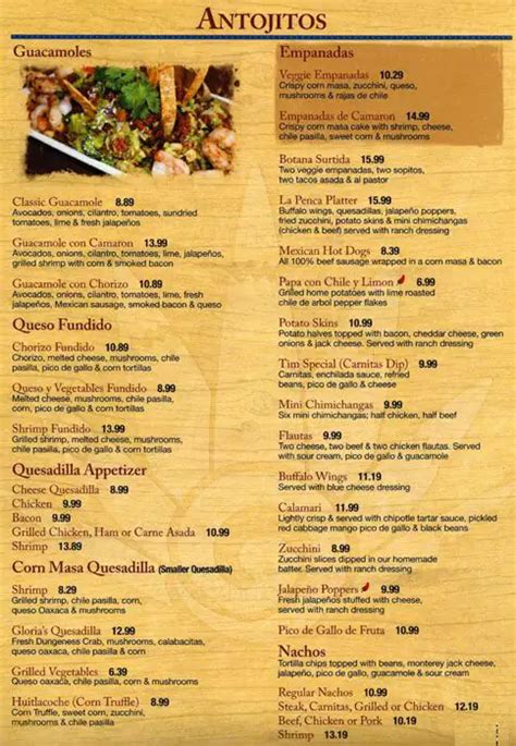 La Penca Azul Menu, Menu for La Penca Azul, Alameda, Alameda ...