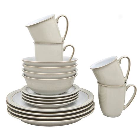 Denby Linen 16 Piece Dinner Set | Denby pottery, Dinner sets, Denby