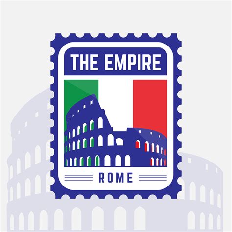 Badge illustration for the city of Rome. on Behance