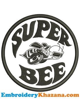 Dodge Super Bee Logo Embroidery Design | Super Bee Logo EmbroideryFile