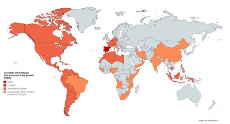 Modern countries that any part of them were part of the Spanish Empire ...