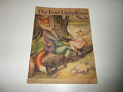 The Four Little Foxes Story Book Saalfield Publishing 1940 | eBay